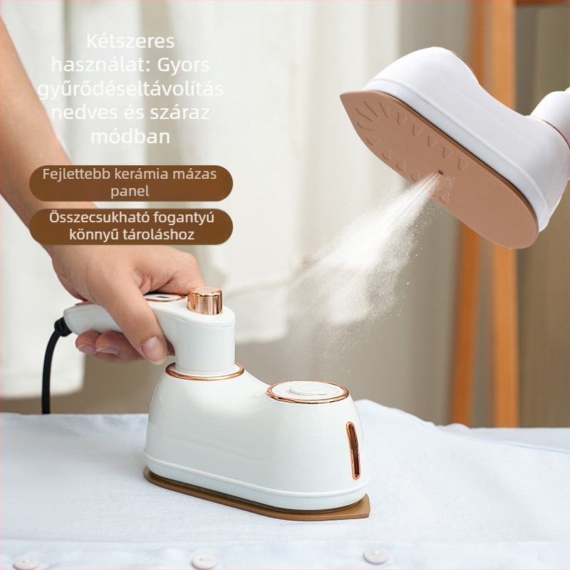 Ruha gőzölő készülék, kézi, hordozható, ABS tartály, 40W, AC 111–240V, kapacitás <0,8 L