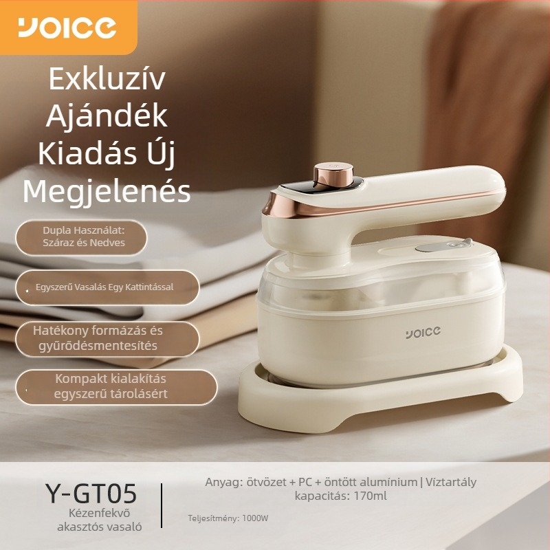 Yoice ruhaszárító gőzölő készülék, kézi, hordozható, 1000W, 111-240V AC, tartály kevesebb mint 0.8 L