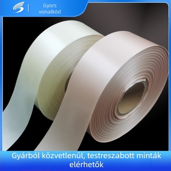 Mosási címke szatén szalagból ruházathoz, Heng Zhixin márka; alkalmas ruházatra és textíliákra