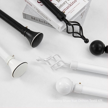 Függönyrúdkészlet római rúddal, egyrészes és kétsoros rudakkal, alumínium tartó kiegészítőkkel, modern minimalist stílus, testreszabható