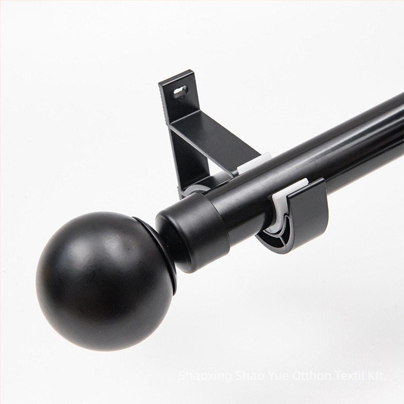 Függönyrúdkészlet római rúddal, egyrészes és kétsoros rudakkal, alumínium tartó kiegészítőkkel, modern minimalist stílus, testreszabható