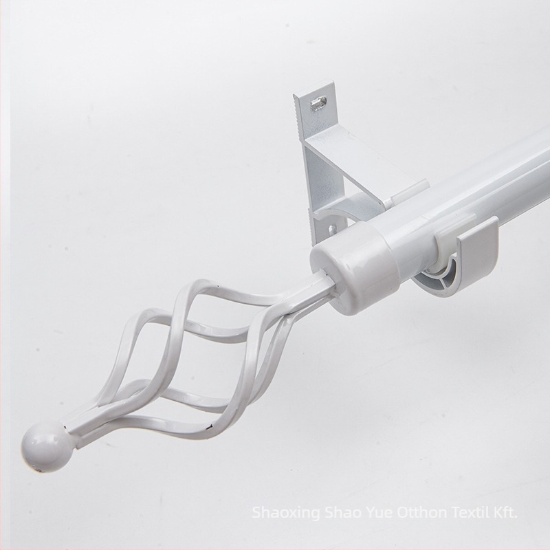 Függönyrúdkészlet római rúddal, egyrészes és kétsoros rudakkal, alumínium tartó kiegészítőkkel, modern minimalist stílus, testreszabható