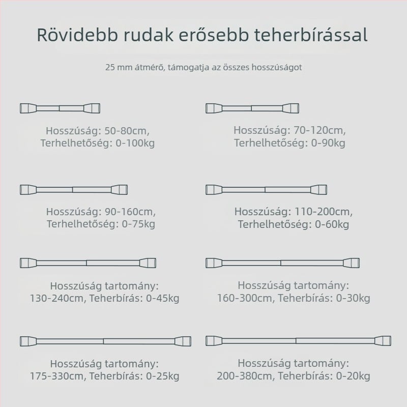 Epai rozsdamentes acél teleszkópos ruhaszárító rúd az erkélyre — modern minimalizmus, 2020-ban debütált