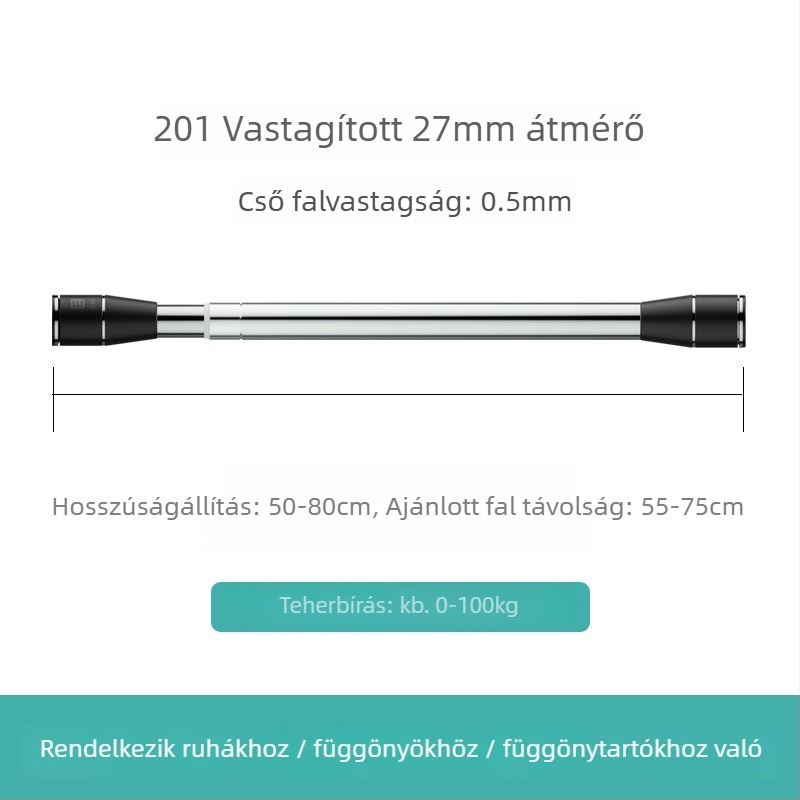 Epai rozsdamentes acél teleszkópos ruhaszárító rúd az erkélyre — modern minimalizmus, 2020-ban debütált