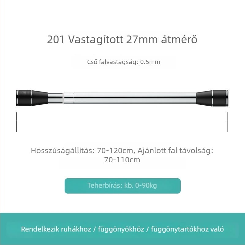 Epai rozsdamentes acél teleszkópos ruhaszárító rúd az erkélyre — modern minimalizmus, 2020-ban debütált