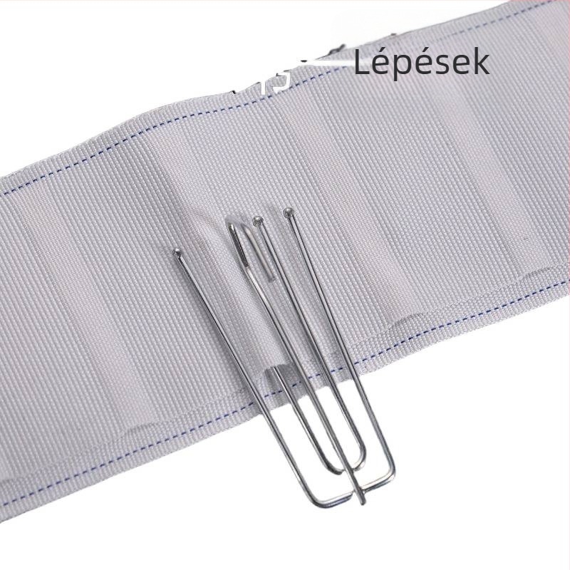 Függöny anyagszalagok kampókkal, gépi mosás, megerősített szalagok, kiegészítők függönyökhöz