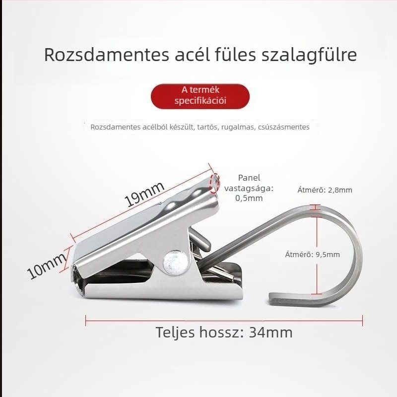Fém függönygyűrű – kör alakú hurkoló római sínhez, modern minimalista stílus, testreszabható.