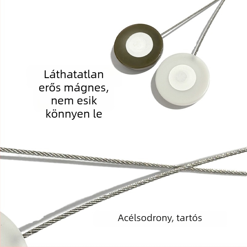 Lucky függönycsat - akril anyag, testreszabható, privát márka opció, letisztult és modern dizájn