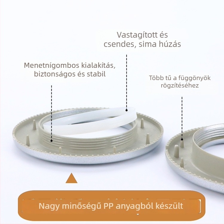 20 mágneses függönygyűrű Római rúdhoz – körgyűrűk, modern minimalist stílus, Neck Strength márka