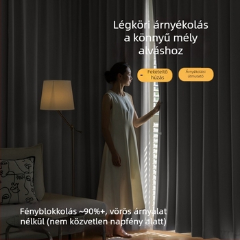 Kétszínű AB Chenille ablakfüggöny nappaliba és irodába — poliészter, 90–100% fényblokkolás, csíkos/egyszínű mintázat