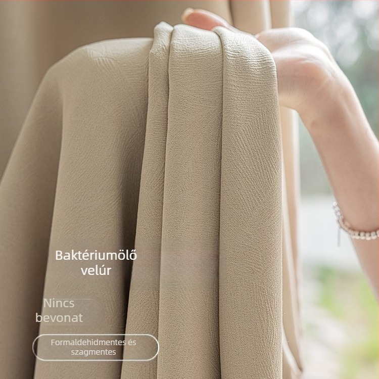 Chenille függönyök teljes blackout – modern minimalista stílus, 100% poliészter, árnyékolás 70–90%, egész házra szabható