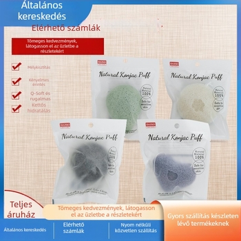 Daiso konjak arctisztító szivacs – természetes konjak, hámlasztó hatás