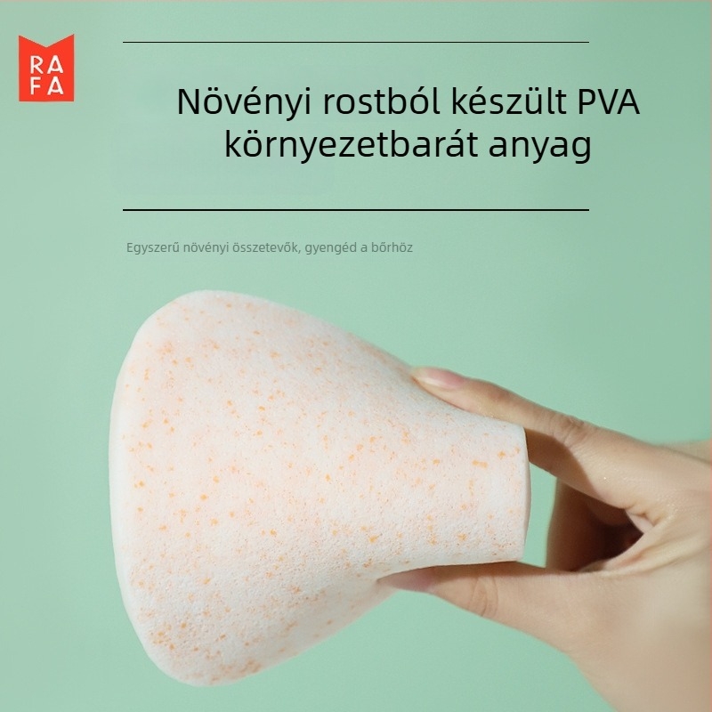 Konjac arclemosó szivacs gyöngy-masszázzsal, dobozos csomagolásban — habzó arctisztító, anyag: PVA, 240 db.