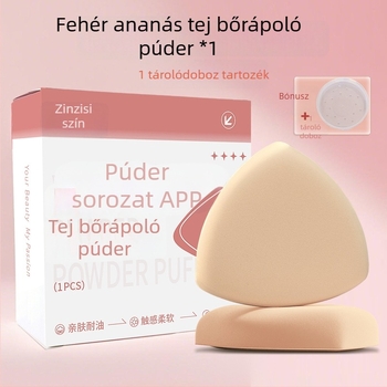 Háromszög alakú púder szivacs, száraz és nedves használatra