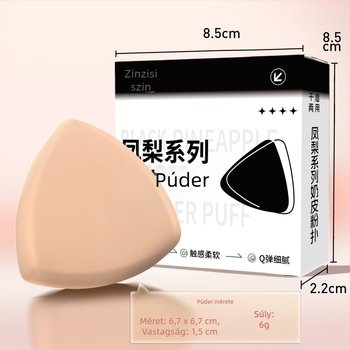 Háromszög alakú púder szivacs, száraz és nedves használatra