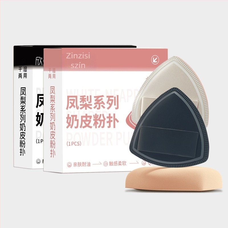 Háromszög alakú púder szivacs, száraz és nedves használatra