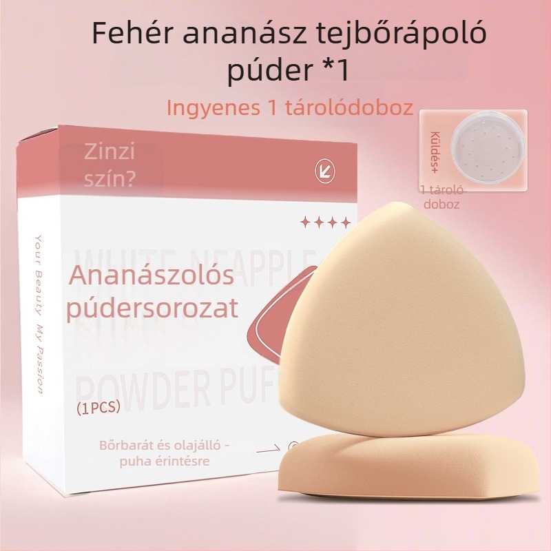 Háromszög alakú púder szivacs, száraz és nedves használatra