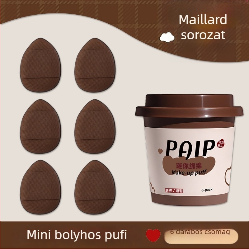 PAIP Mini Porpúder Puff – Dobozos, Rendkívül Puha, Hidrofil Nincs Latex, Csepp Alakú Légpárnás Hüvelykujjához