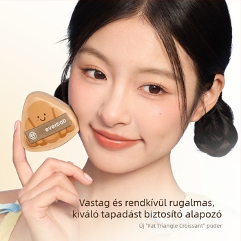 Háromszög alakú porpúder-szivacs, természetes anyagból – porhoz és alapozóhoz, készlet