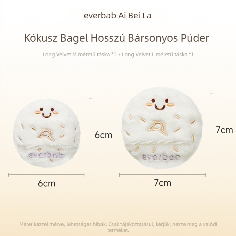 Háromszög alakú porpúder-szivacs, természetes anyagból – porhoz és alapozóhoz, készlet