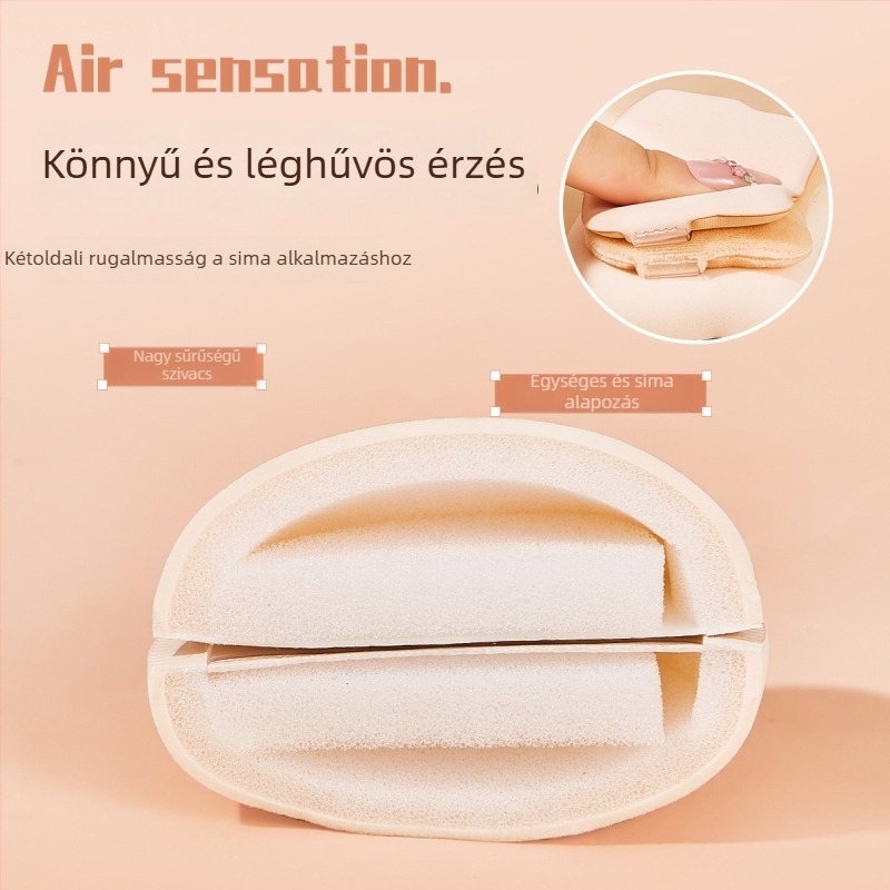 GECOMO púderpúder-készlet – hidrofíliás nem-latex anyag, csepp alakú, a hibátlan sminkfelvitelhez