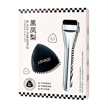 Púderpúder az air cushion alapozóhoz - száraz és nedves kettős használat, hidrofíliás, latexmentes, csepp alakú