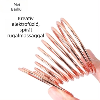 Púderpúder tartó és sminkecset tároló – Szénacél, 0.062 kg, Maybewei, Fém huzal konstrukció