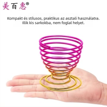 Púderpúder tartó és sminkecset tároló – Szénacél, 0.062 kg, Maybewei, Fém huzal konstrukció