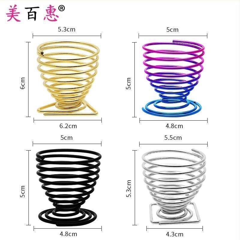 Púderpúder tartó és sminkecset tároló – Szénacél, 0.062 kg, Maybewei, Fém huzal konstrukció