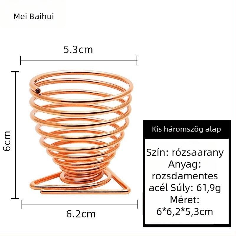 Púderpúder tartó és sminkecset tároló – Szénacél, 0.062 kg, Maybewei, Fém huzal konstrukció