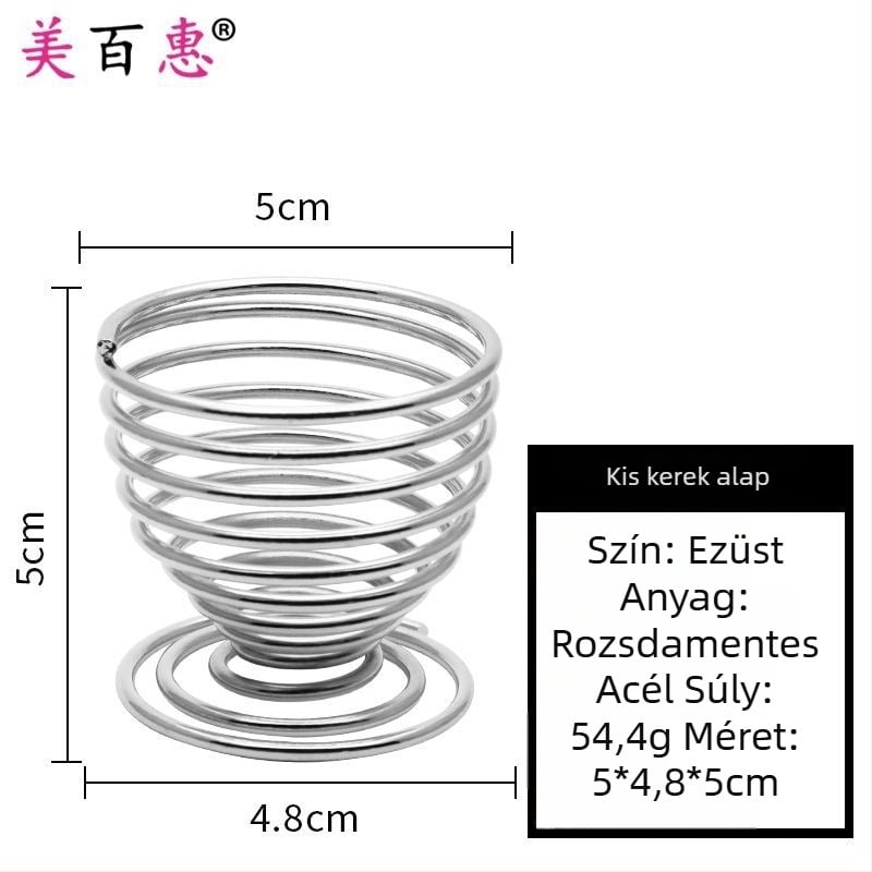 Púderpúder tartó és sminkecset tároló – Szénacél, 0.062 kg, Maybewei, Fém huzal konstrukció