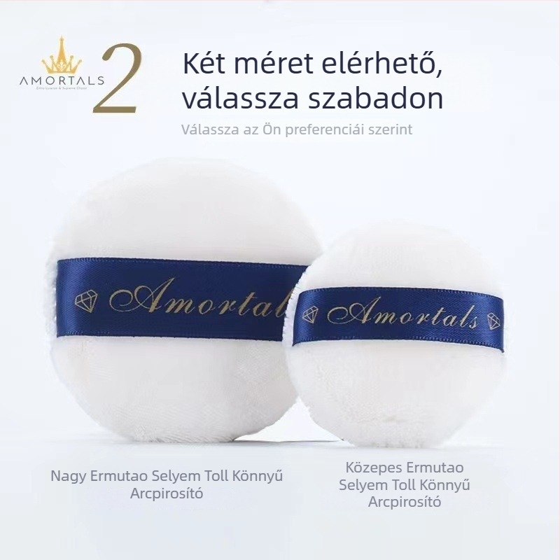 Porpúder puff velúr flokkolt felülettel, természetes szivacsból, Wood grape márka, 500 darab