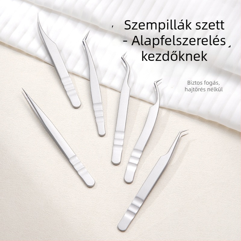 Professzionális szempilla-extensions csipesz Phoenix dizájnnal, kiváló precizitás, rozsdamentes acél