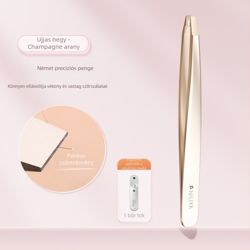 Niliya Magas precizitású szemöldökcsipesz – eszközkészlet szemöldökhöz, szempillákhoz és finom szőrökhöz