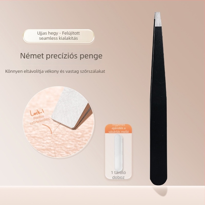 Niliya Magas precizitású szemöldökcsipesz – eszközkészlet szemöldökhöz, szempillákhoz és finom szőrökhöz