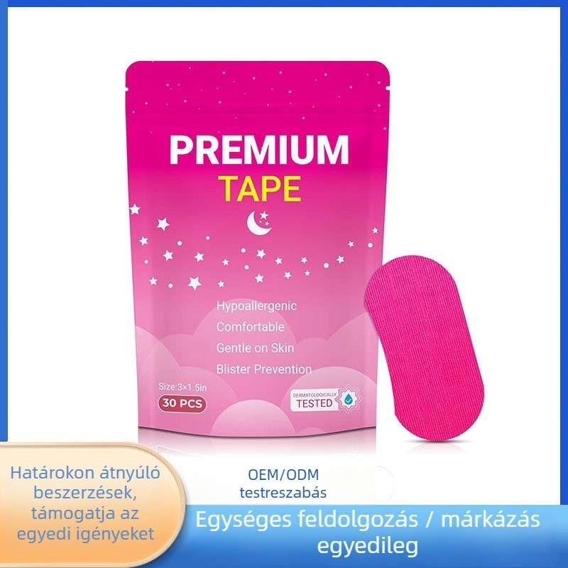 Alvás közbeni légzés patch – száj- és orrtapasz, anti-horkolás, 30 db, Guangzhou eredet