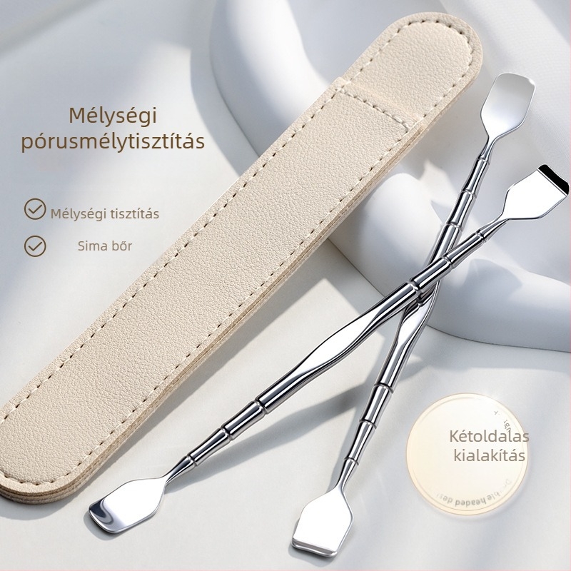 Niliya rozsdamentes acél kézi mitesszer eltávolító eszköz az orr pórusainak tisztítására és a szőrtüszők ápolására