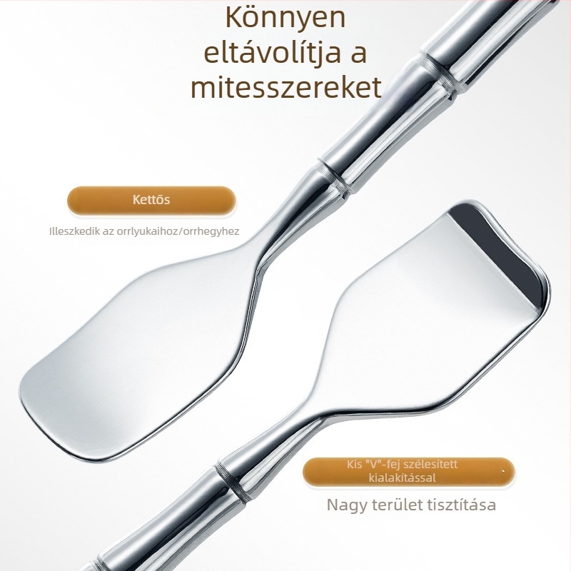 Niliya rozsdamentes acél kézi mitesszer eltávolító eszköz az orr pórusainak tisztítására és a szőrtüszők ápolására