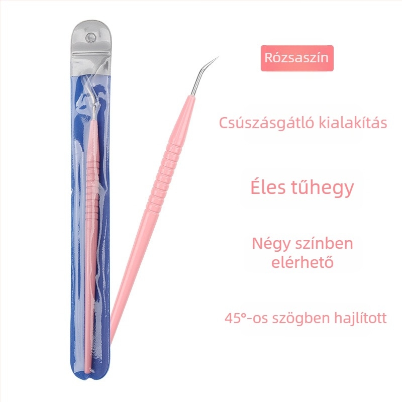Rozsdamentes acél szempilla kiválasztó eszköz, nettó tömeg 25 g, csomagolás 1000 darab, magáncímke lehetséges