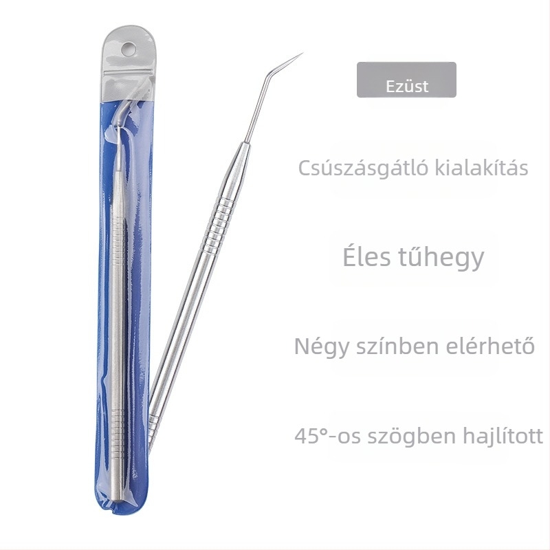 Rozsdamentes acél szempilla kiválasztó eszköz, nettó tömeg 25 g, csomagolás 1000 darab, magáncímke lehetséges