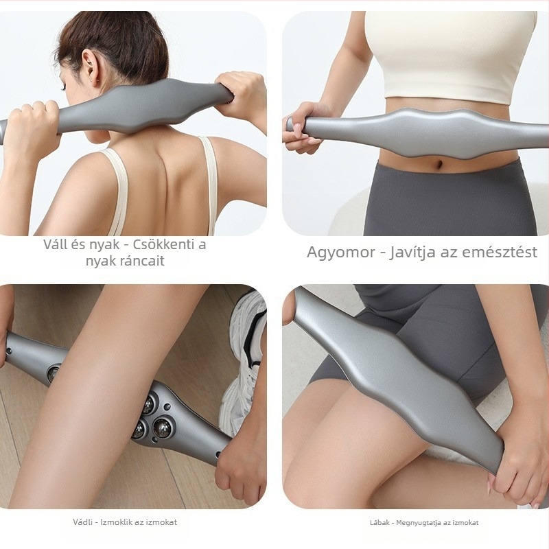Masszázsbot mágneses görgővel – hordozható meridián masszázs eszköz egészségre és fitneszre