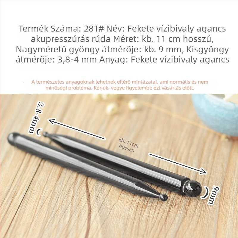 Természetes szarvból készült arcmasszázs eszköz pontmasszázshoz – kozmetikai eszköz, szépség toll, Remembering the Silky Years márka