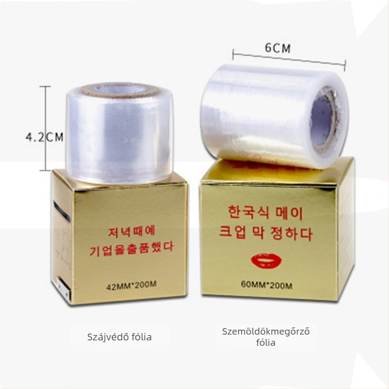 Előoperatív védőfilm kozmetikai tetováláshoz – szemöldök, szem vonal, ajak kontúr – fólia az arcápoló eszközökhöz, 66 g, 1 db