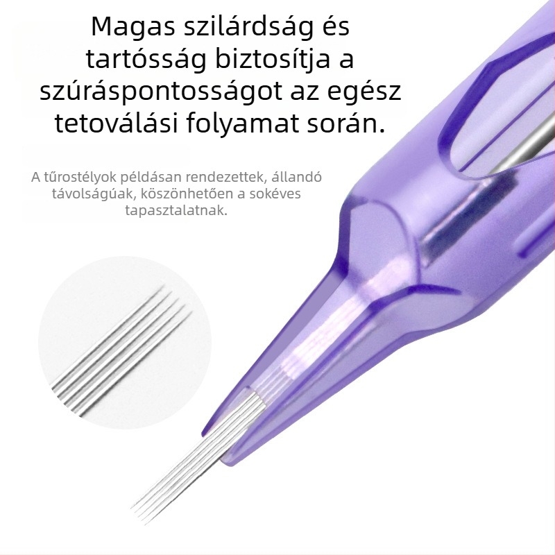 Egyszer használatos All-in-One tű tetováló gépekhez – univerzális használat a száj körvonalazásához, púderes szemöldökhöz és szemhéj vonalhoz