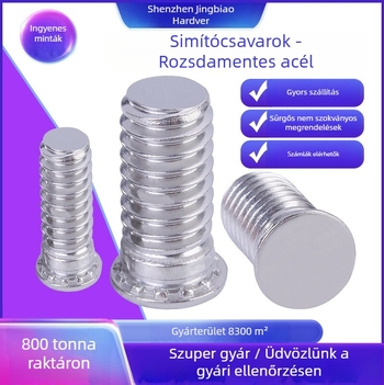 Külső menetű rivnut 304 rozsdamentes acélból, felületkezelés: tisztítás és passziváció, márka Fine snail, szabvány QIB/IND