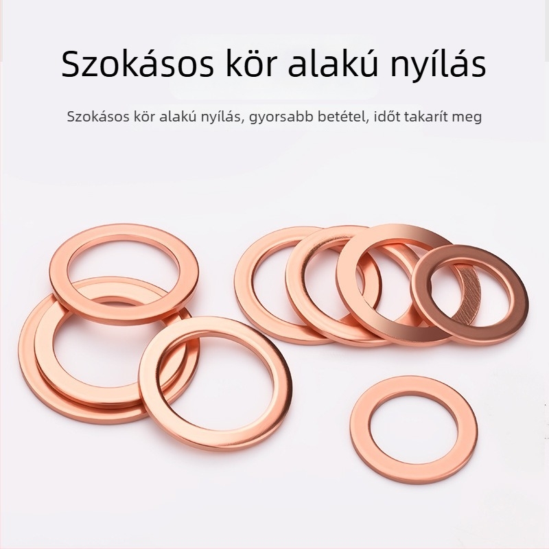 Réz alátétek tengeri tömítéshez – Anyag: réz; Alkalmazás: tengeri használat; Szabvány: 6-22