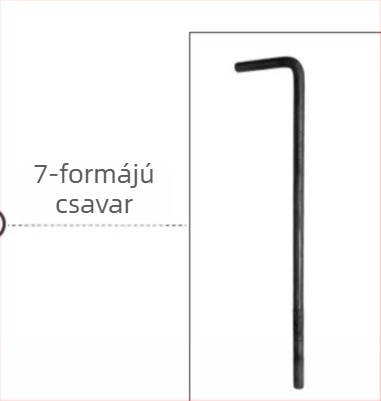 Huilin horgonycsavarok darukhoz: 7- és 9 alakú, L alakú, M2416 beépített csavarok; Q235 szénacél; 12.9-es erősség; nemzetközi szabvány; osztály A