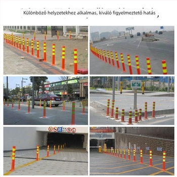 Figyelmeztető oszlop, PU rugalmas, izolációs oszlop, kerítés-kiegészítő, márka Aolun