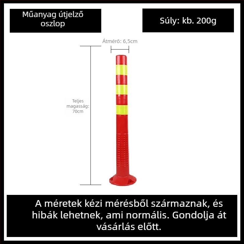 Figyelmeztető oszlop, PU rugalmas, izolációs oszlop, kerítés-kiegészítő, márka Aolun