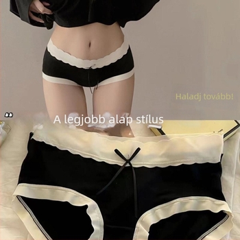 Női viszkóz alsó, antibakteriális és lélegző, középmagas derekú, pamut bélés, Yan Liting